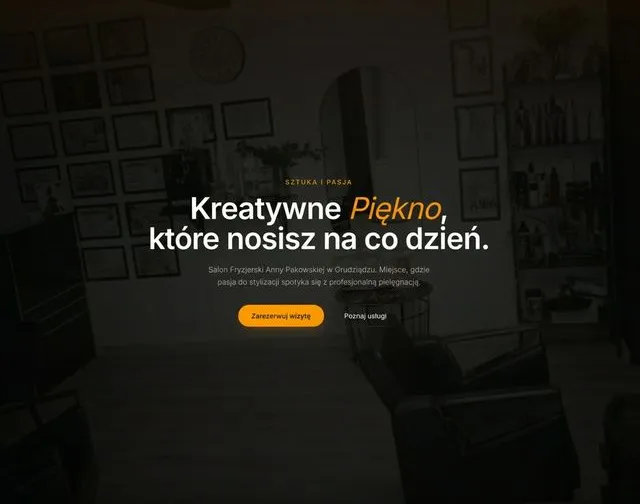 Wizytówka Premium – Salon Fryzjerski