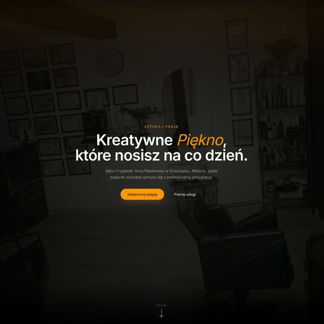 Wizytówka Premium – Salon Fryzjerski
